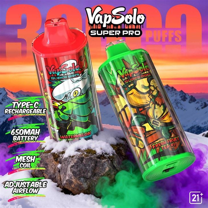 Vapsolo Super Pro 30000 Puffs Bood EU Fast Shipping German Vb Cube 30000 Electronic Cigarettes suppliers