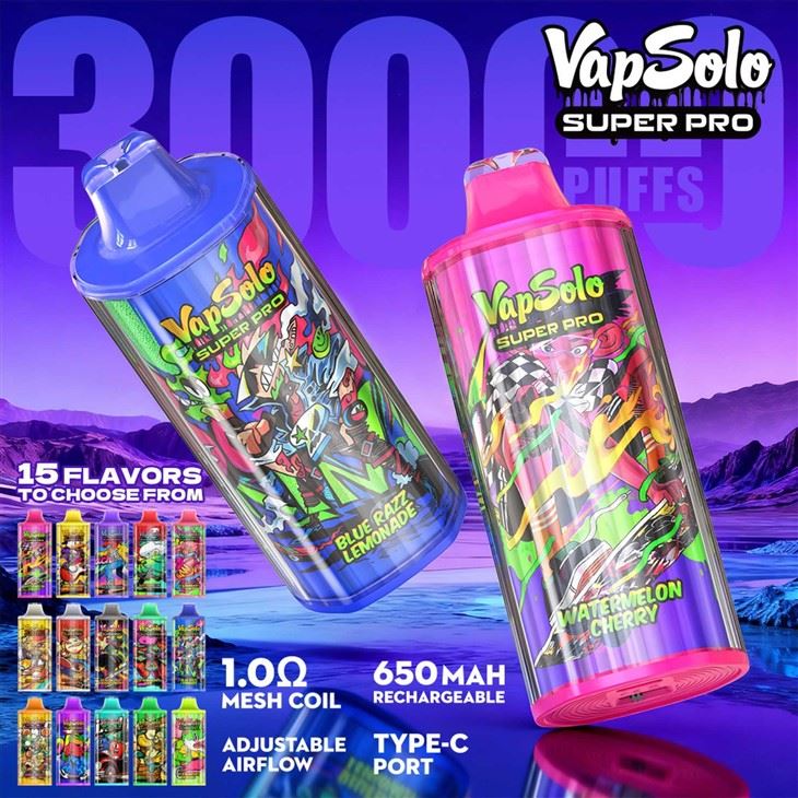 Vapsolo Super Pro 30000 Puffs Bood EU Fast Shipping German Vb Cube 30000 Electronic Cigarettes best