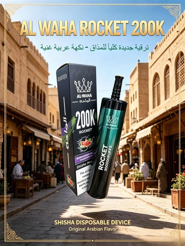 Alwaha Rocket 200k Puffs Vape high quality