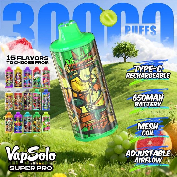 Vapsolo Super Pro 30000 Puffs Bood EU Fast Shipping German Vb Cube 30000 Electronic Cigarettes best