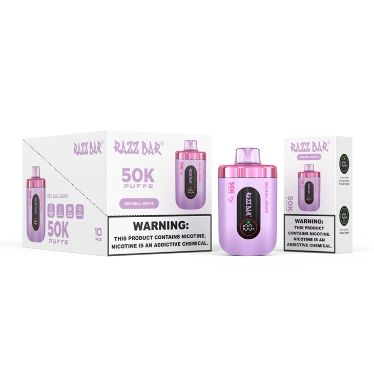 Razz Bar 50K Puffs | Rechargeable Mesh Coil Disposable Vape | 16 Flavors high quality