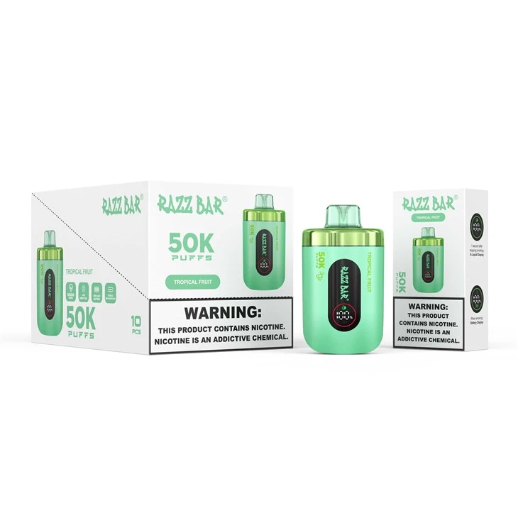 Razz Bar 50K Puffs | Rechargeable Mesh Coil Disposable Vape | 16 Flavors