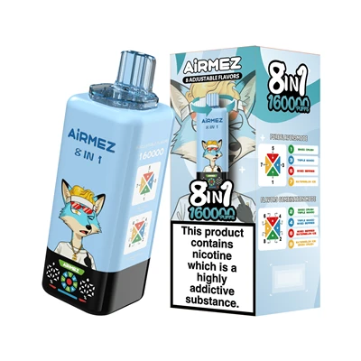 Airmez FOX 8 IN 1 160000 Puffs Vapsolo 80k Elfbar Ice King D3 Pro 4in1 Togħmiet Vozol Star 40k Alfakher Shisha Disposable Vape