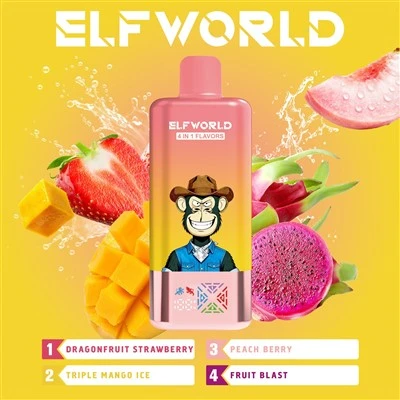 Elfworld 4in1 100000 Puffs Bood Fast Shipping Elfbar Vozol 1500mAh Legends Barcelona 200000 20 000 Magic Dragon Vapesolo E Sigaretti Vape