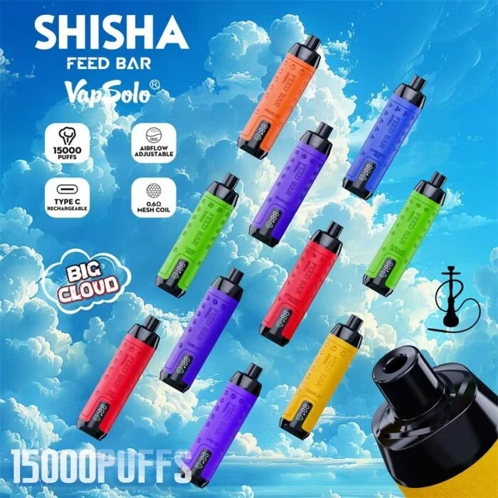 Vapsolo Shisha 15000 Puffs DISPOSABLE VAPE best