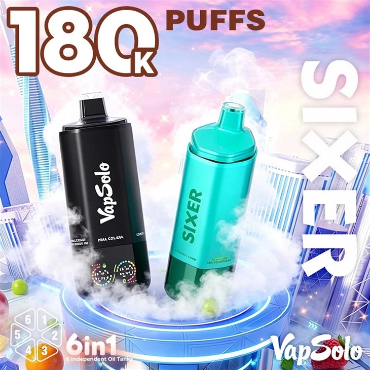 Vapsolo SIXER 180K Puffs EU Fast Shipping Electronic Cigarettes Vape
